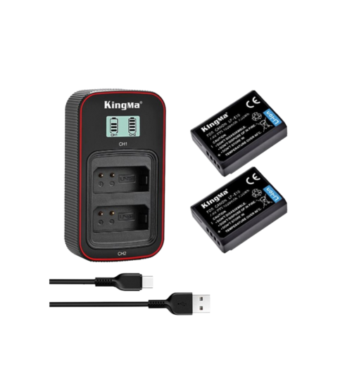 KINGMA BATTERY + CHARGER KIT LCD LP-E10